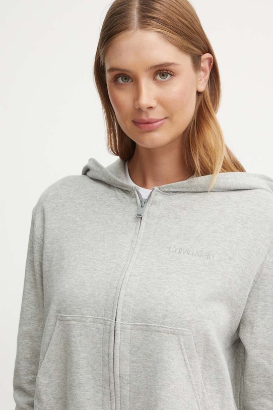 Pyžamová mikina Calvin Klein Underwear sivá 000QS7270E