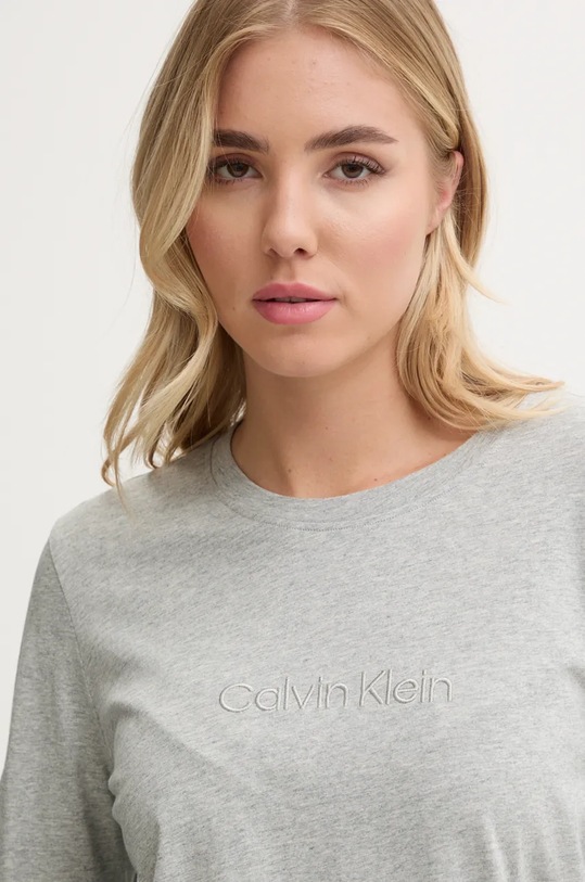 Calvin Klein Underwear longsleeve lounge in cotone grigio 000QS7332E