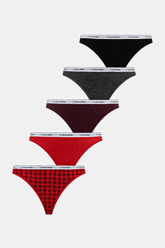 Calvin Klein Underwear tanga 5-pack tanga rosu 000QD5221E