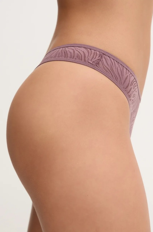 Tangá Calvin Klein Underwear 000QF6878E fialová AW24