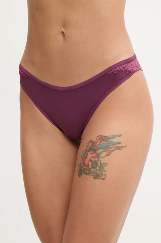 Calvin Klein Underwear brazyliany dzianina bordowy 000QF7829E