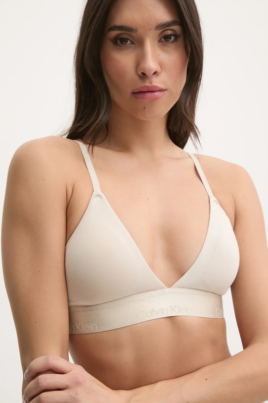 Grudnjak Calvin Klein Underwear pletivo bež 000QF7994E