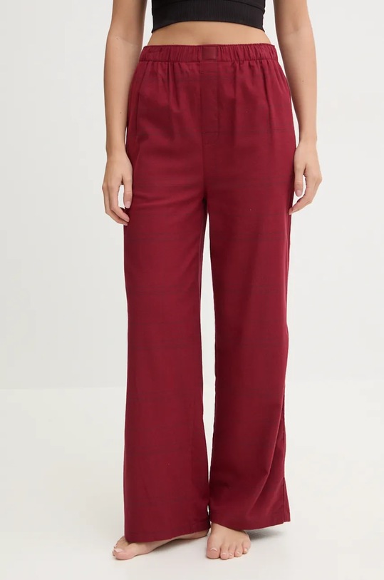 Calvin Klein Underwear pantaloni de bumbac fund burgundia 000QS7246E