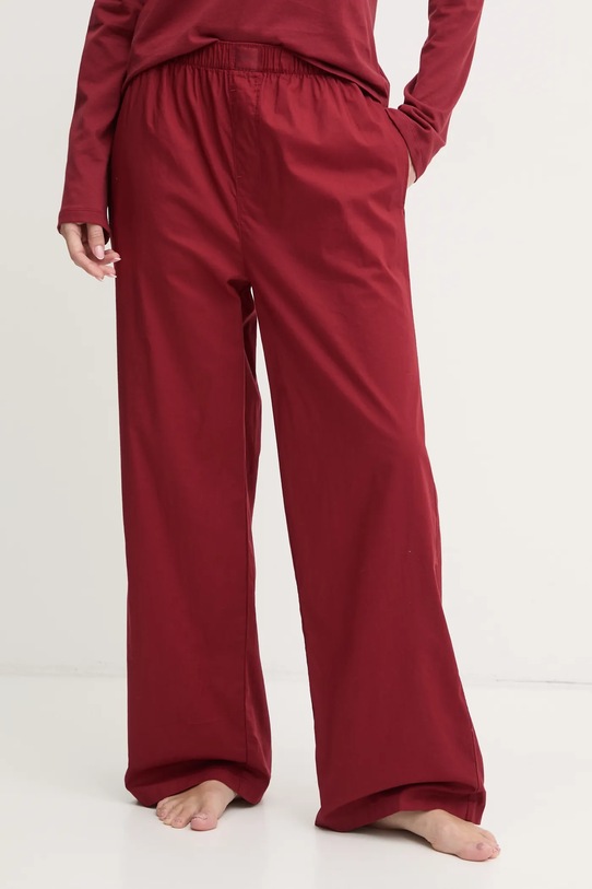 Calvin Klein Underwear piżama bawełniana bordowy 000QS7422E