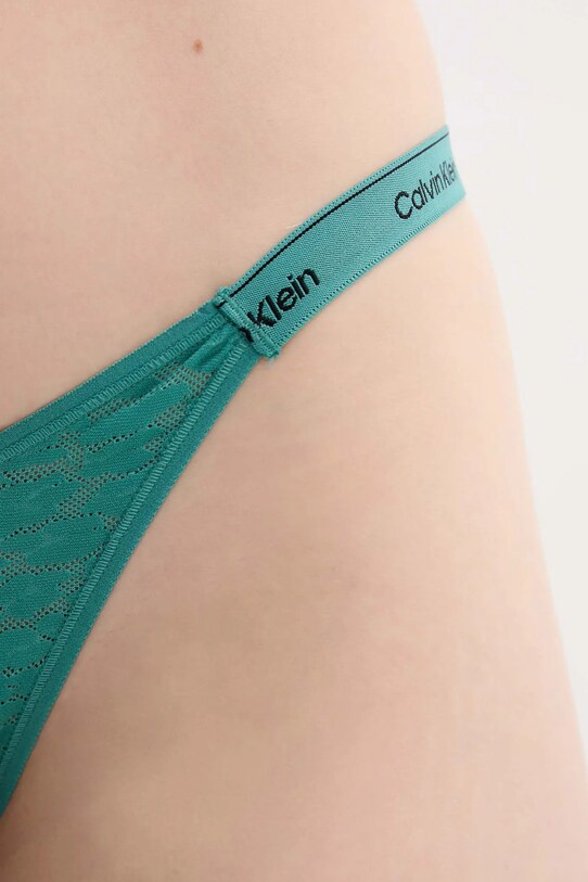 Odzież Calvin Klein Underwear stringi 000QD5154E turkusowy
