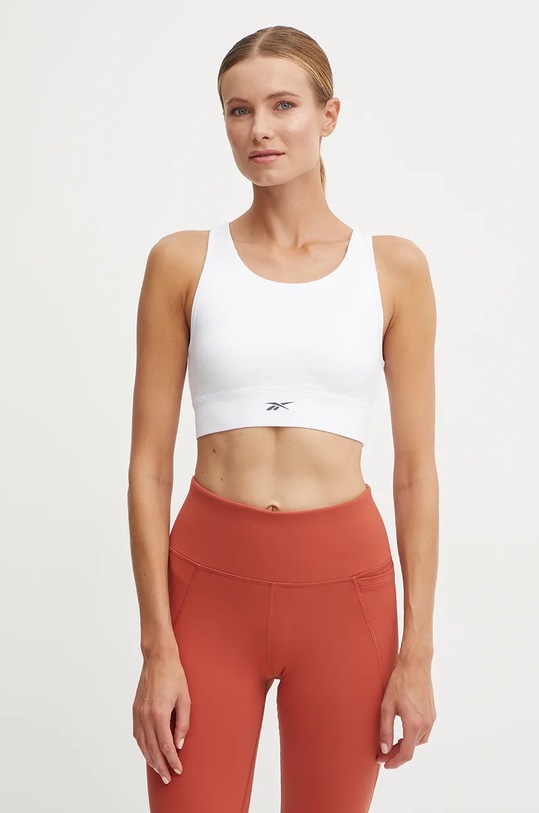 Športová podprsenka Reebok ID Train bez kostíc biela 100205238