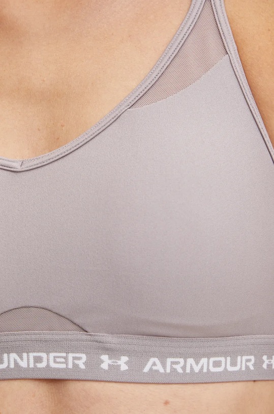 Športová podprsenka Under Armour Crossback 1386424 sivá