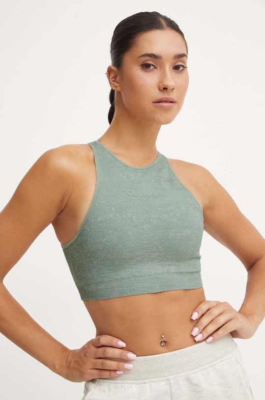 Αθλητικό σουτιέν Calvin Klein Performance πράσινο 00GWF4K101