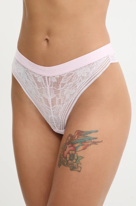 Стринги Tommy Hilfiger кружево розовый UW0UW05506