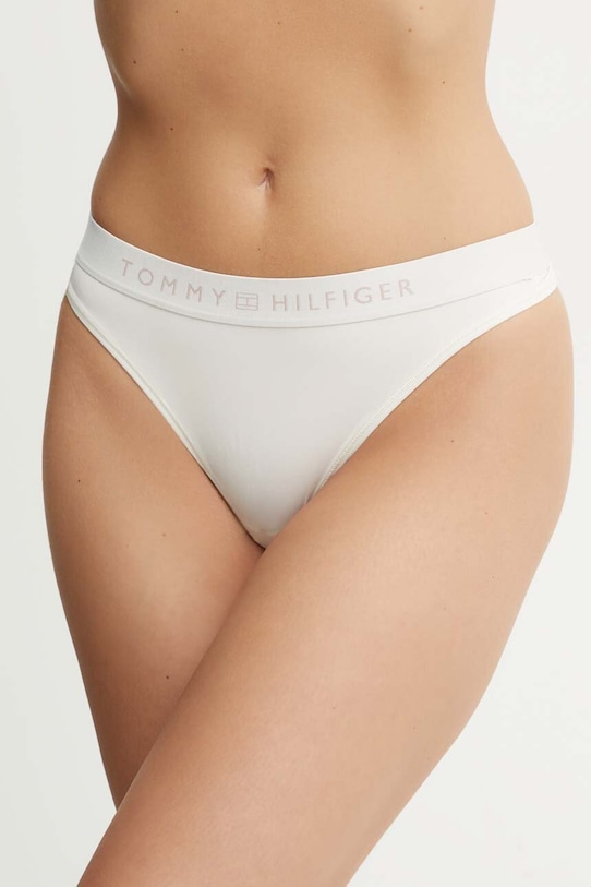 Tommy Hilfiger stringi dzianina beżowy UW0UW05510
