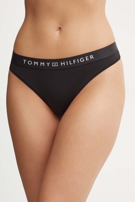 Tommy Hilfiger stringi dzianina czarny UW0UW05510