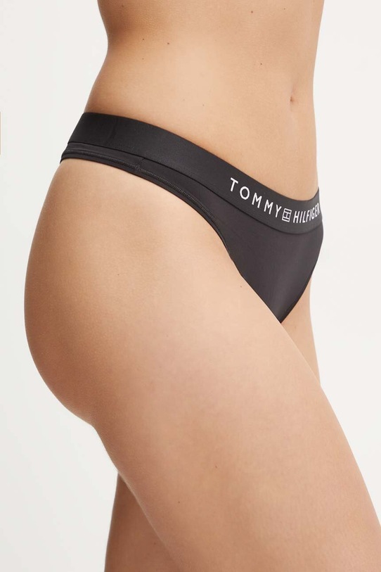 Tanga Tommy Hilfiger UW0UW05510 černá AW24