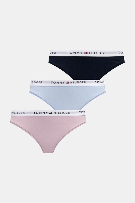 Tommy Hilfiger stringi damskie 3-pack różowy UW0UW05530