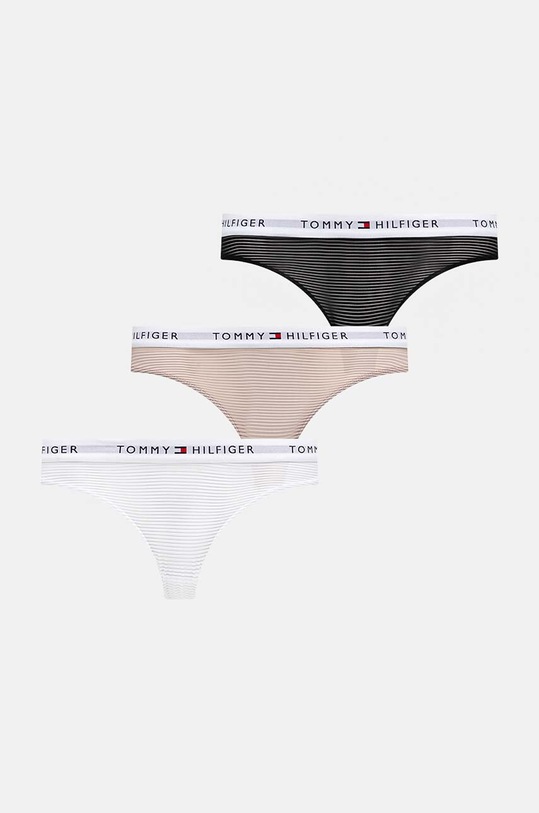 Tommy Hilfiger stringi 3-pack dzianina biały UW0UW05532