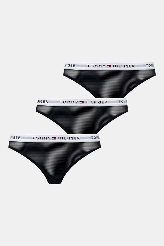 Tommy Hilfiger stringi 3-pack dzianina granatowy UW0UW05532