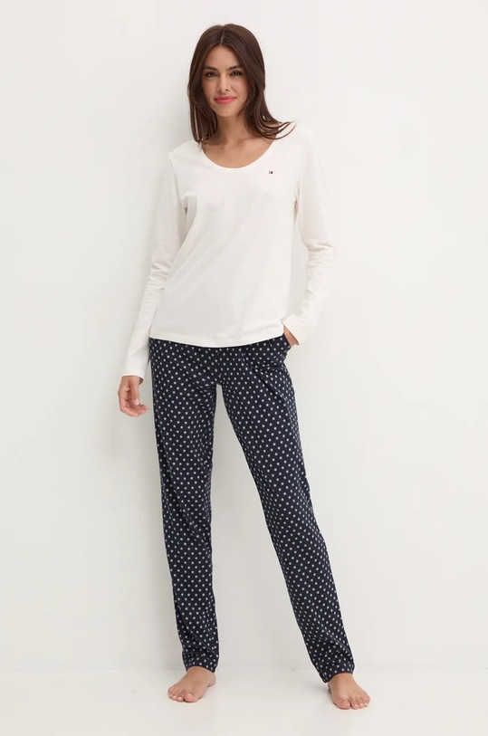 Pyžamo Tommy Hilfiger UW0UW05396 béžová