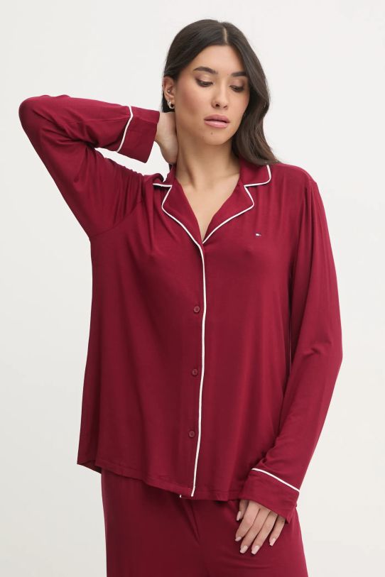 Tommy Hilfiger pijama burgundia UW0UW05558