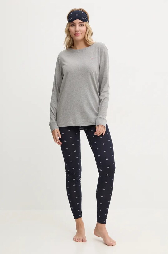Πιτζάμα Tommy Hilfiger με μοτίβο γκρί UW0UW05639