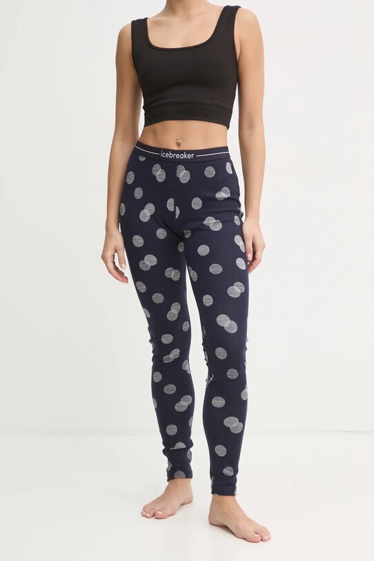 Icebreaker legginsy funkcyjne Merino 260 Vertex Planet friendly granatowy IB0A574H2591