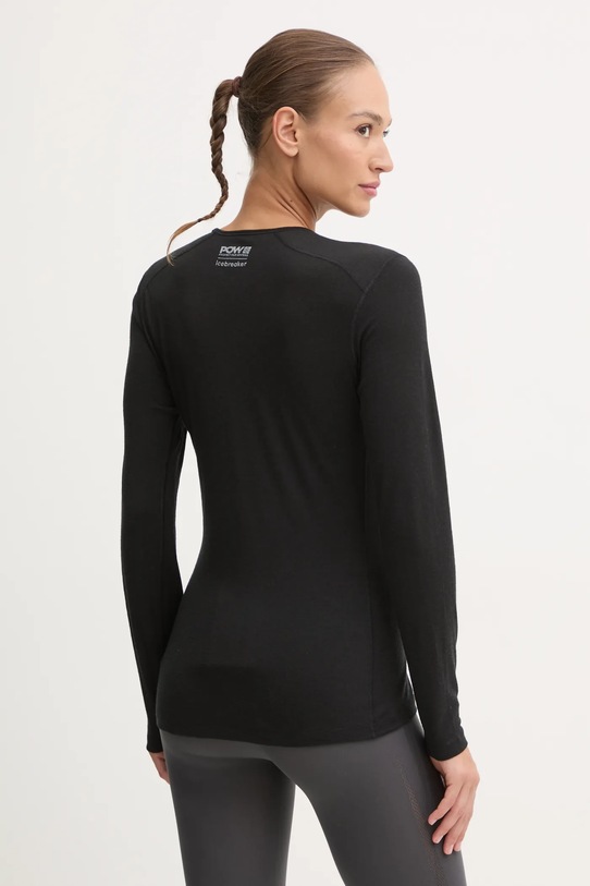 Îmbrăcăminte Icebreaker longsleeve funcțional Icebreaker x Protect Our Winters IB0A575R0011 negru