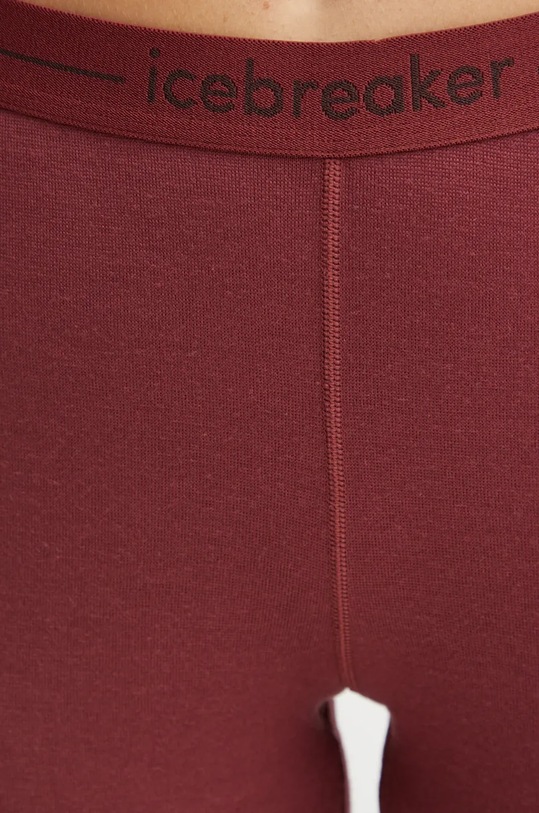 Icebreaker legginsy funkcyjne Merino 260 Tech bordowy IB10439201C1