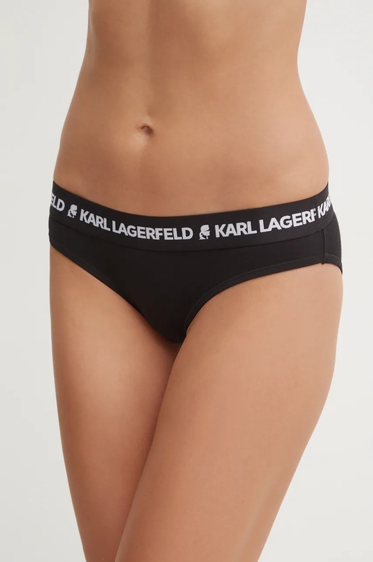 Kalhotky Karl Lagerfeld 3-pack kalhotky černá 246W2112