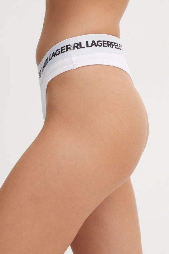 Karl Lagerfeld tanga 3-pack 246W2113 alb AW24