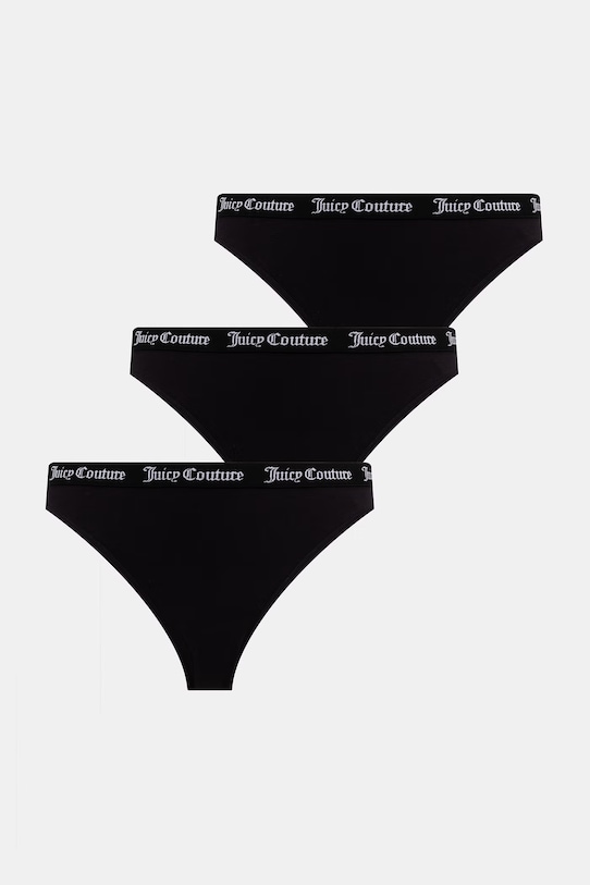 Nohavičky Juicy Couture DIDDY BRIEF PK x 3 nohavičky čierna JCLBR224572.101