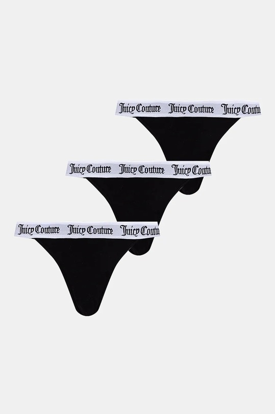 Spodnjice Juicy Couture DIDDY BRIEF PK x 3 Bombaž črna JCLBR224572.101