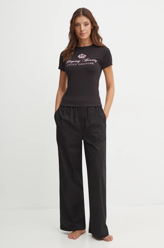Juicy Couture tricou de pijama BINKY PYJMATOP JCLCT224501.703 negru AW24