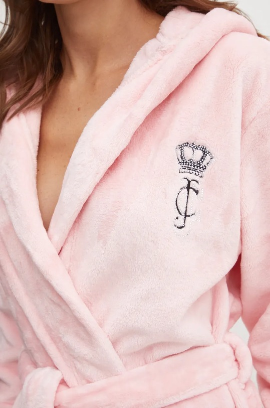 Kućni ogrtač Juicy Couture HOODED ROBE JCLRB224505.121 roza