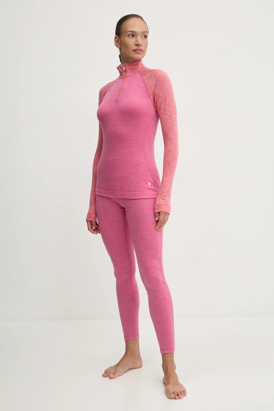 Funkční triko s dlouhým rukávem Smartwool SW002829 růžová AW24