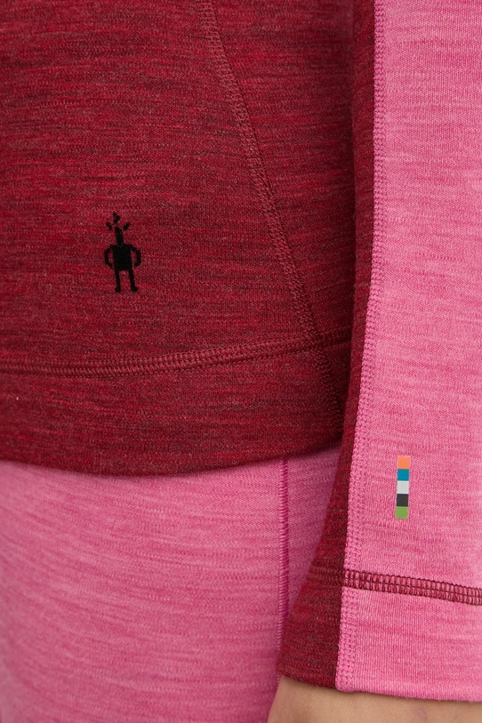 Funkční triko s dlouhým rukávem Smartwool SW002833 burgundské