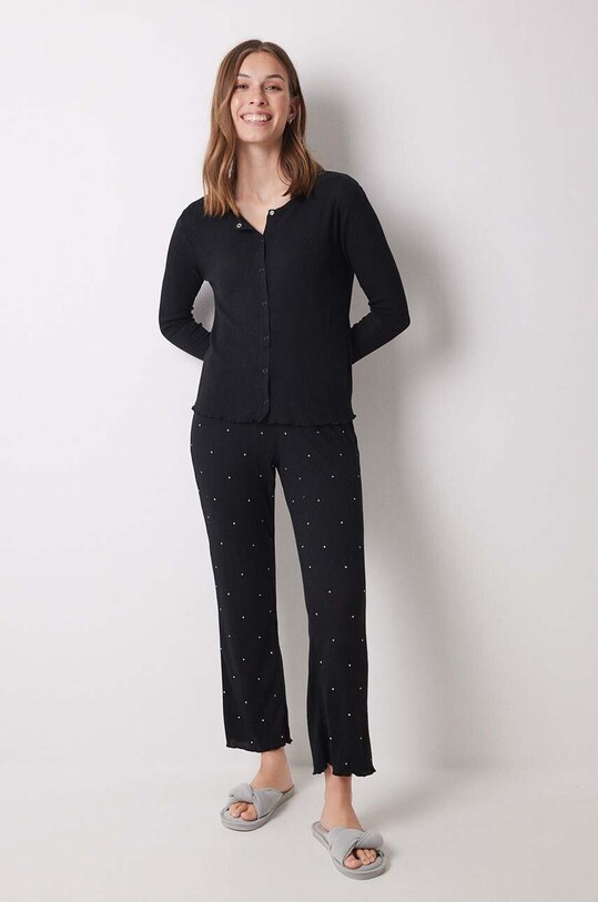 women'secret pijama LIFEWEAR LA NUIT set negru 4758224