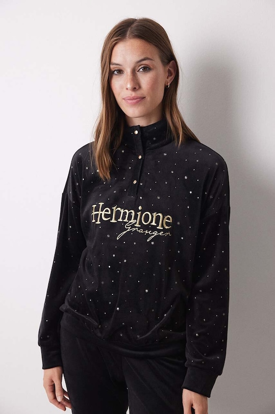 women'secret pizsama LA NUIT HARRY POTTER 3138555 fekete AW24