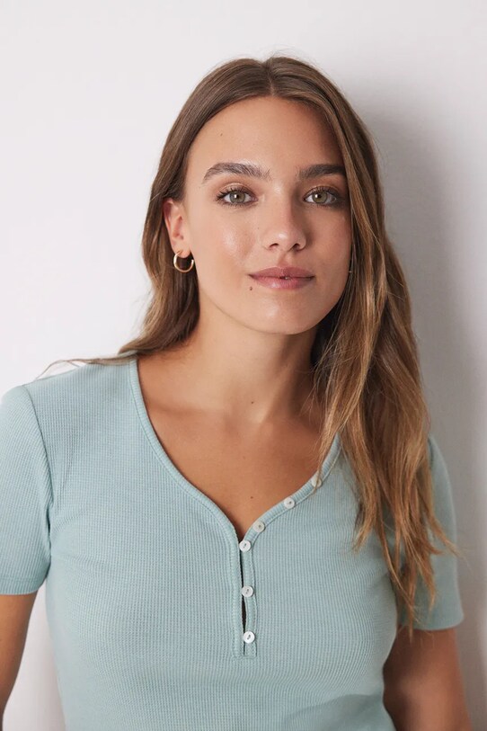 Піжамна футболка women'secret MIX AND MATCH BRUMMELL 3278413 зелений AW24