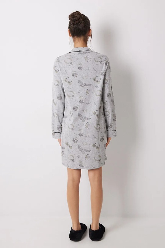 women'secret koszula nocna bawełniana LA NUIT HARRY POTTER szary 4448049