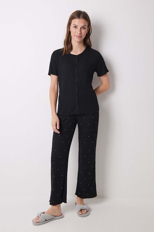 women'secret pijama LIFEWEAR LA NUIT set negru 4758225