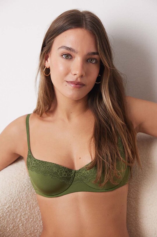 Бюстгальтер women'secret FEMININE TRENDY кружево зелёный 4028145