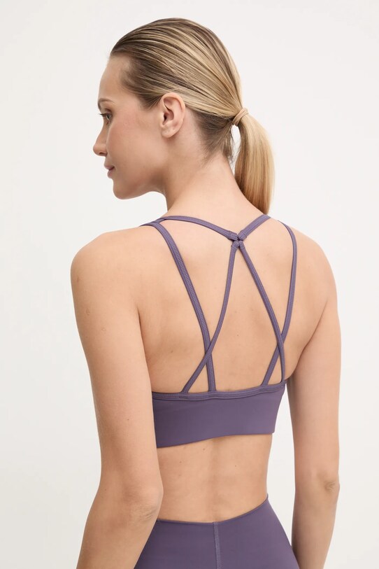 Odzież adidas by Stella McCartney biustonosz sportowy TrueStrenght IW6374 fioletowy