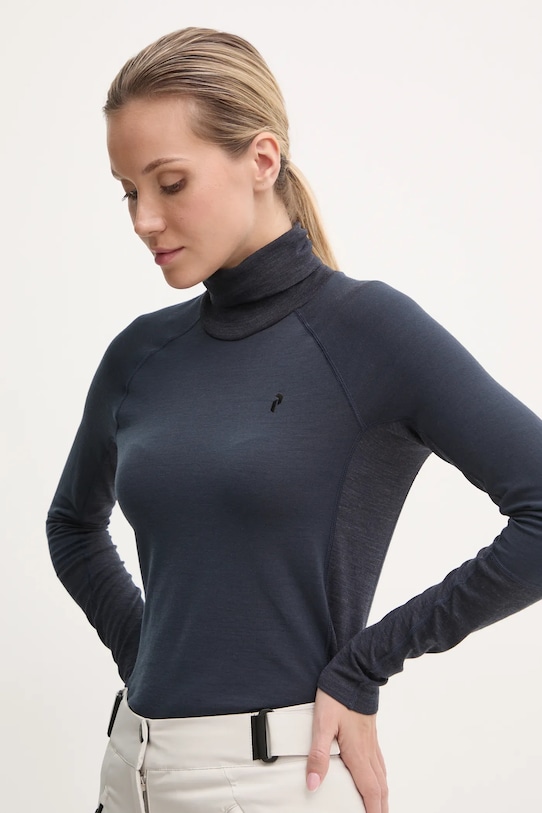 Функціональний лонгслів Peak Performance Magic темно-синій G79888