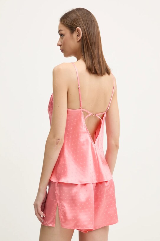Chantelle top de pijama de mătase C017I5 roz AW24