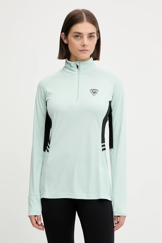 Rossignol longsleeve funkcyjny Poursuite sporty zimowe turkusowy RLMWL02