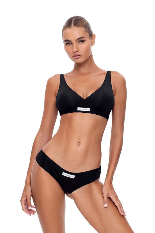 GOD SAVE QUEENS brazil bugyi SECOND SKIN BRIEF sima fekete GSQ.138.127