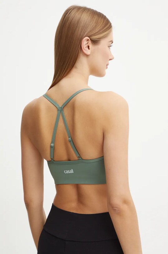 Одяг Бюстгальтер для йоги Casall Sleek Strappy 24181 зелений