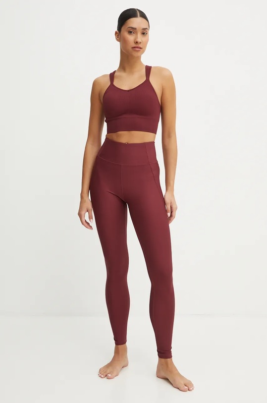 Podprsenka na jogu Casall Seamless Rib 24292 burgundské AW24