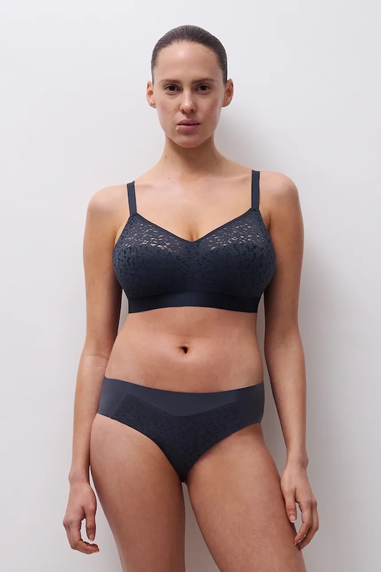 Podprsenka Chantelle bez kostíc tmavomodrá C13F80