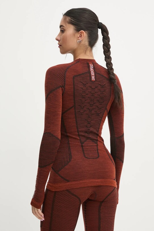 Îmbrăcăminte X-Bionic longsleeve funcțional Symbio Merino XM.YTB2W24W portocaliu