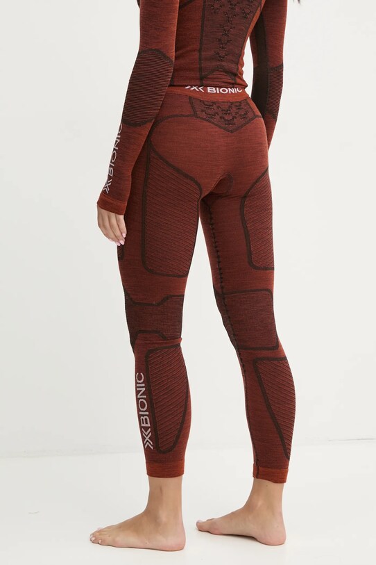 Odzież X-Bionic legginsy funkcyjne Symbio Merino XM.YPP2W24W pomarańczowy