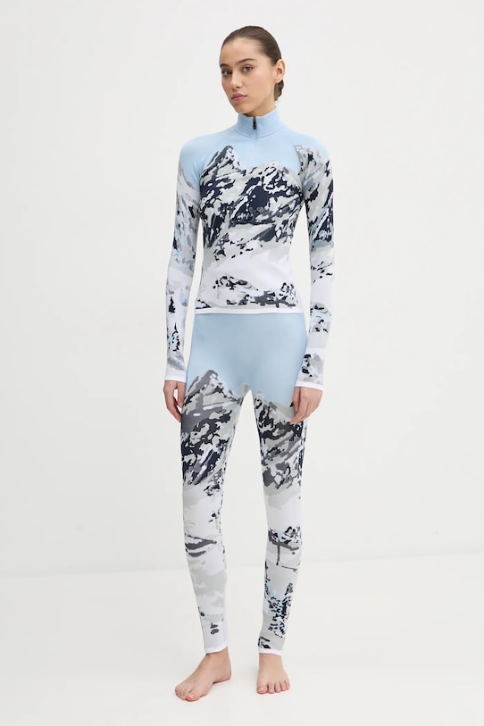 Perfect Moment legginsy funkcyjne Perfect Jacquard W3001115.2241 niebieski AW24